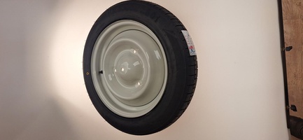 Nieuw op website - Wiel met imitatie michelin band 125/15 2cv. Dyane. Mehari. Ami