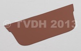 Hoedenplank bekleding bruin skaï