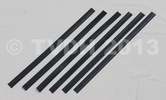 Set verticale rubbers met ijzerwerk (6 stuks)