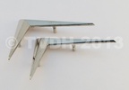 Set chevrons zilverkleurig