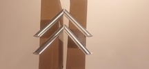 Chevron embleem alu oud type