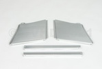 Set B- en C-stijl beplating aluminium