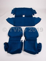 AMI 6  /  AMI 8 Onderdelen - set zetelhoezen ami 8 blauw velours / 2stoelen+achterbank /voorstoelen verstelbaar