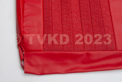 set zetelhoezen ami 6 club rood 2 zetels + achterbank