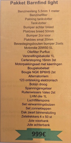 Pakket barnfind light
