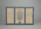 HY achterklep compleet ovaal raam, polyester