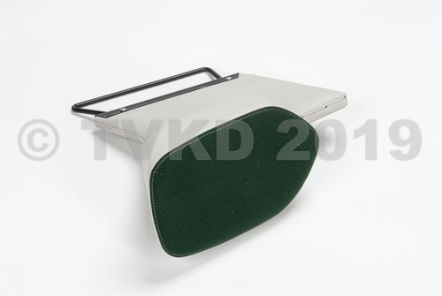 Compleet stoffen Pallas interieur, met deurpanelen, brede hoofdsteunen en middenarmsteun, klaar voor montage in de auto. Met inruil van de oude stoelen en achterbank. Groen stof