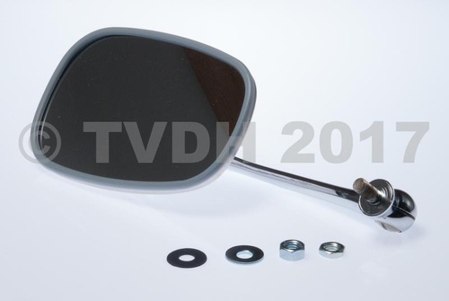 Spiegel klein RVS links