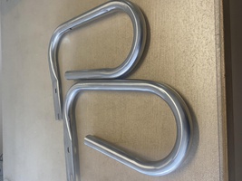 2CV onderdelen - set bumperbeugels vooraan voor 2 cv azam