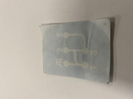 2CV onderdelen - sticker versnellingen na 1964 2cv