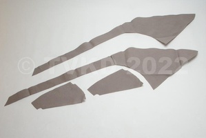 Dyane Acadiane onderdelen - binnenbekleding zijwand dyane grijs zonder derde ruit