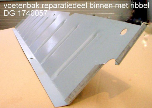Reparatie deel voetenbak binnenkant 2cv dyane