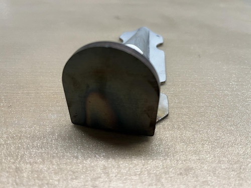 Aanslag draagarmrubber lage stand achter, rond