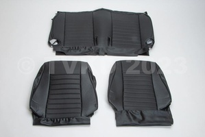 AMI 6  /  AMI 8 Onderdelen - set zetelhoezen ami 8 zwart skai 2 voorstoelen verstelbaar + achterbank neerklapbaar