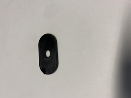 Mehari onderdelen - Ovaal kunststof plaatje benzinetank 2cv dyane mehari ami