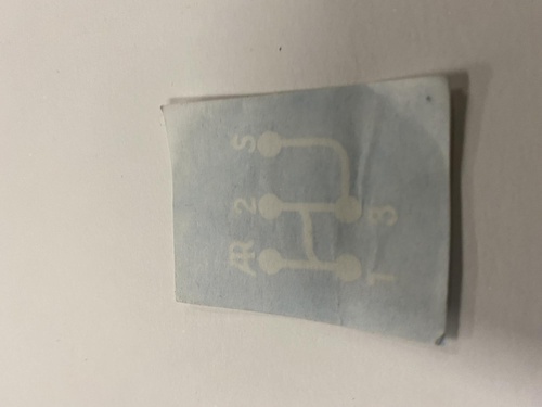 sticker versnellingen na 1964 2cv