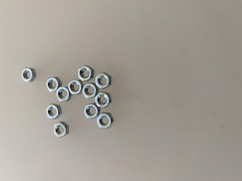 2CV onderdelen - Moeren M3 sierlijst ventilatieklep 2cv    12 St.